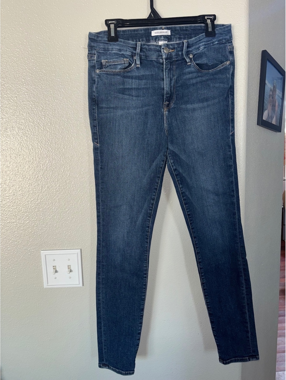 Good American Good Legs Skinny Jeans Blue004 Size 12/31 (Measures 30x29)